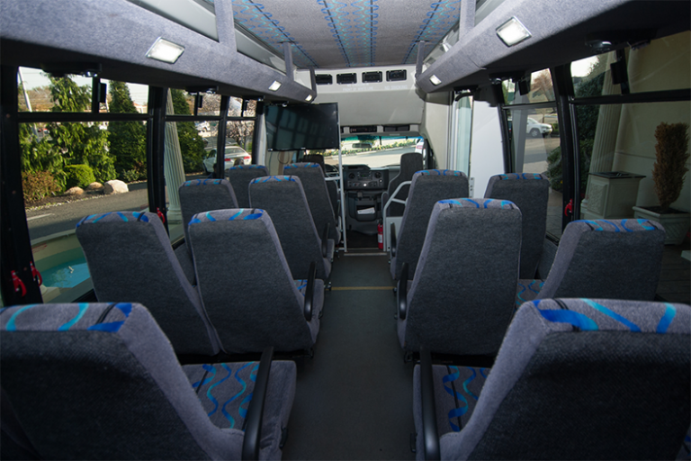 Interior of 24 Passenger Mini Bus